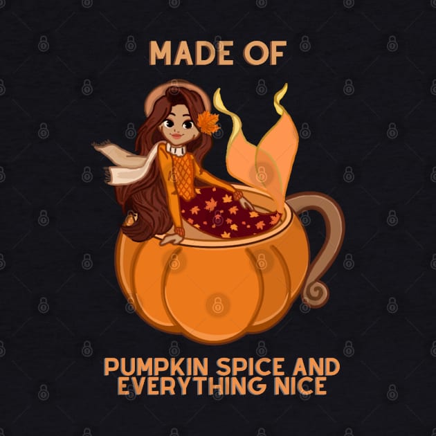 Pumpkin Spice Mermaid by Octopus Cafe